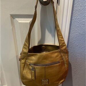 Tignanello Gold shoulder purse